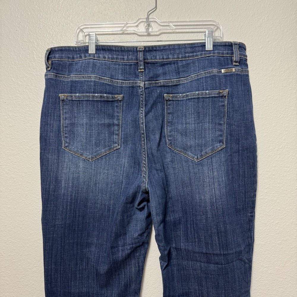 Kancan Medium‎ Wash Denim Flare Blue Jeans Womens Size 3XL - Picture 5 of 7